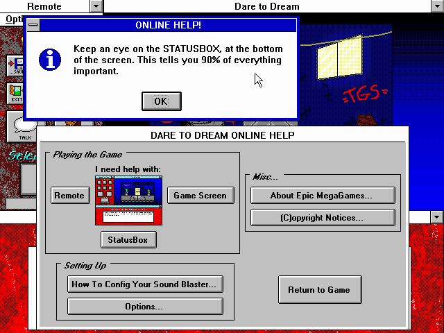 Dare to Dream Part One: In a Darkened Room abandonware