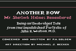 Sherlock Holmes in "Another Bow" 1